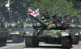грузинские танки - парад